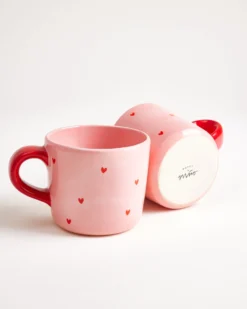 Lira - Large mug Heart pink red