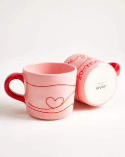 Lira - Large mug Love pink red