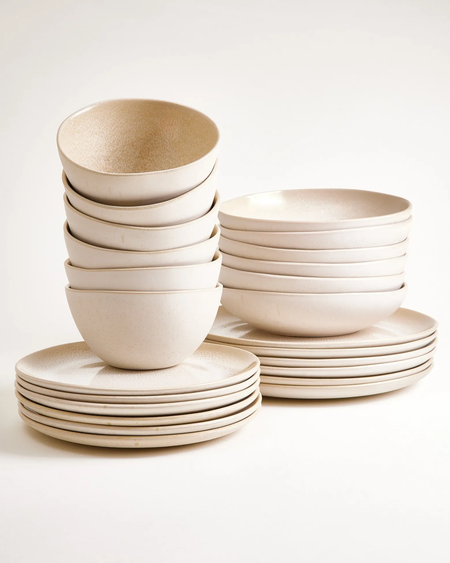 Lorosa Geschirr-Set sand 24-teilig
