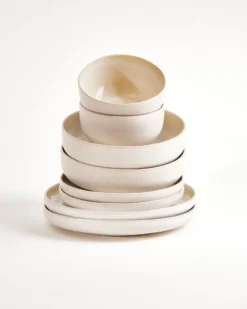 Lorosa - Tableware set modern sand 8 pieces