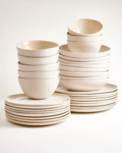 Lorosa - Tableware set sand 32 pieces