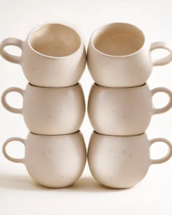 Lorosa Tasse groß sand 6er-Set