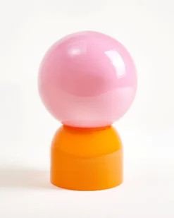 Lumo - Glass lamp pink orange