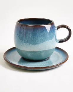 Madeira Tasse groß grünblau