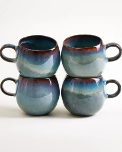 Madeira Tasse groß grünblau 4er-Set
