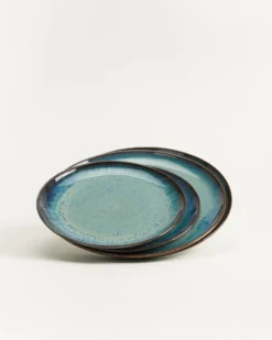 Madeira Teller-Set grünblau 4-teilig