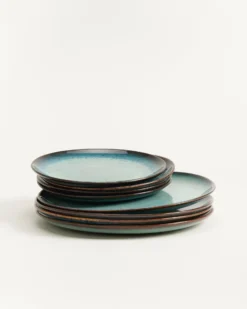 Madeira Teller-Set grünblau 8-teilig