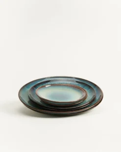 Madeira Teller-Set grünblau 6-teilig