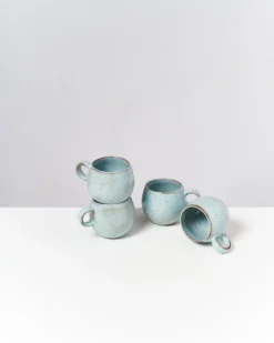 Mae - Set of 4 Mugs small mint