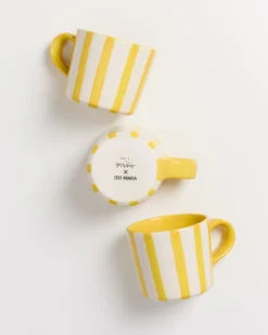 MaM x Isis-Maria Brisa mug yellow white striped