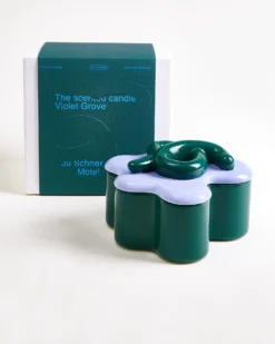 MaM x Ju Schnee Viparita scented candle "Violet Grove" dark green purple