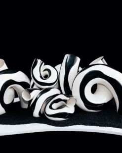MaM x Ju Schnee - Viparita Vase L black white