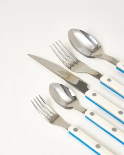 MaM x Sabre Paris - Cutlery Set of 5 off-white blue