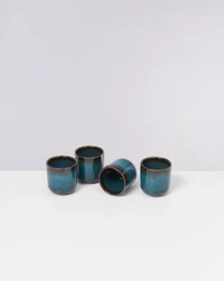 Melides Becher klein oceanblue 4er-Set