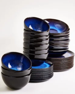 Melides Geschirr-Set deepseablue 40-teilig