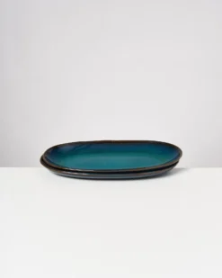 Melides Servierplatte L oceanblue