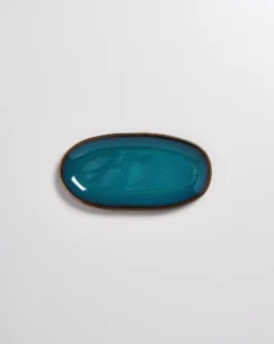 Melides Servierplatte M oceanblue
