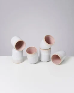 Melides - Set of 6 mugs large rosé