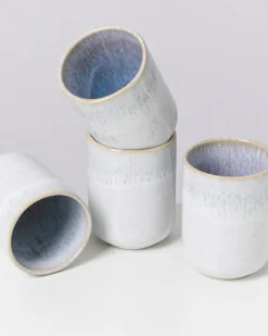Melides - Set of 4 mugs large stoneblue