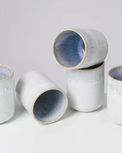 Melides - Set of 6 mugs large stoneblue