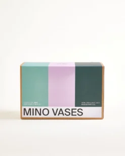 Mino - Vase S Set of 3 dark green purple sage