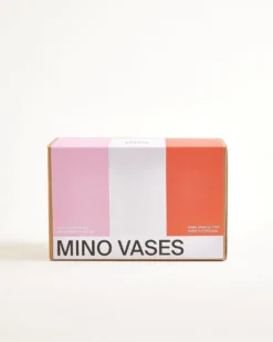 Mino - Vase S Set of 3 sand orange pink
