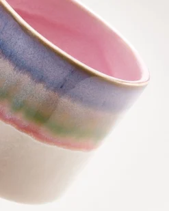 Nódoa - Large mug dipped pink blue