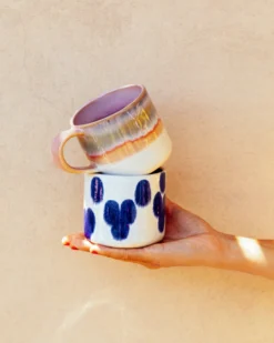 Nódoa - Large mug dotted blue