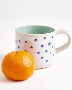 Nódoa - Large mug dotted mint blue Set of 6