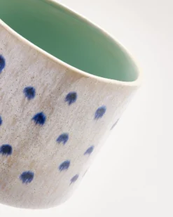 Nódoa - Large mug dotted mint blue