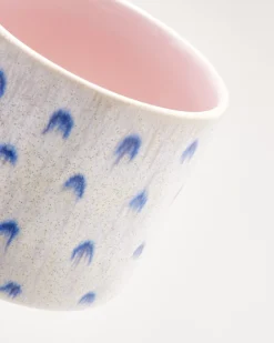 Nódoa - Large mug dotted pink blue