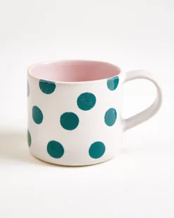 Nódoa - Large mug dotted pink green