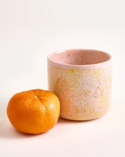 Nódoa - Set of 4 Cups large pink speckled