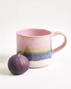 Nódoa Tasse groß dipped rosa grün 6er-Set