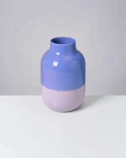 Nuno Vase L - cornflower lilac