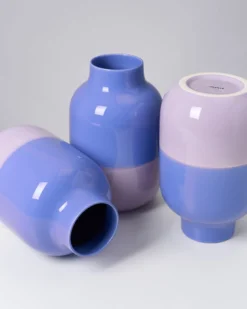 Nuno Vase L - cornflower lilac