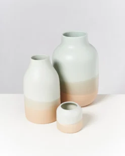 Nuno - Vase L light blue sand