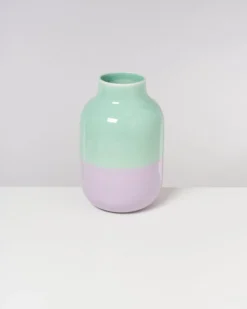 Nuno vase L - mint lilac