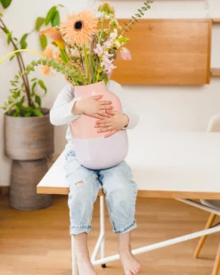 Nuno vase L - pink