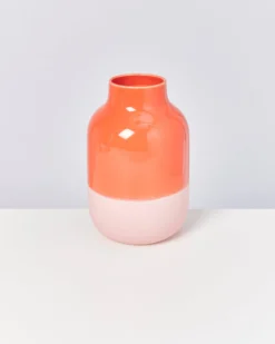 Nuno vase L - rose coral