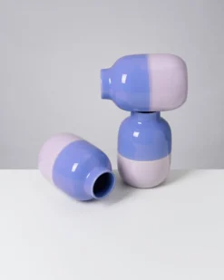 Nuno Vase M cornflower lilac