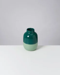 Nuno Vase M darkgreen sage