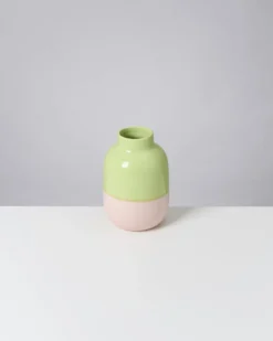 Nuno - Vase M lime rosé