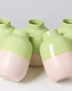 Nuno - Vase M lime rosé