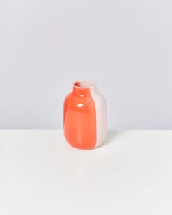 Nuno vase M - rose coral