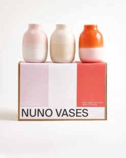 Nuno - Vase Set of 3 pink sand coral