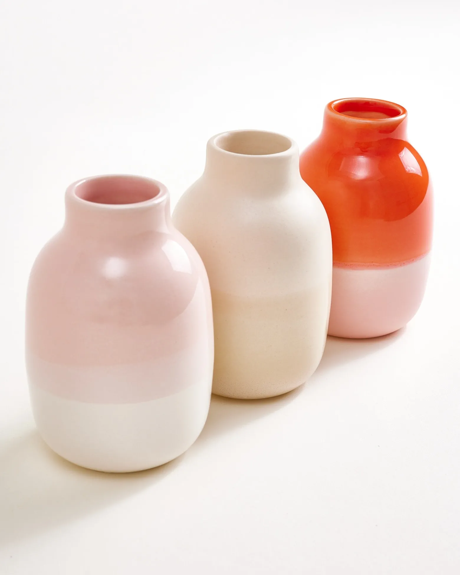 Nuno - Vase Set of 3 pink sand coral