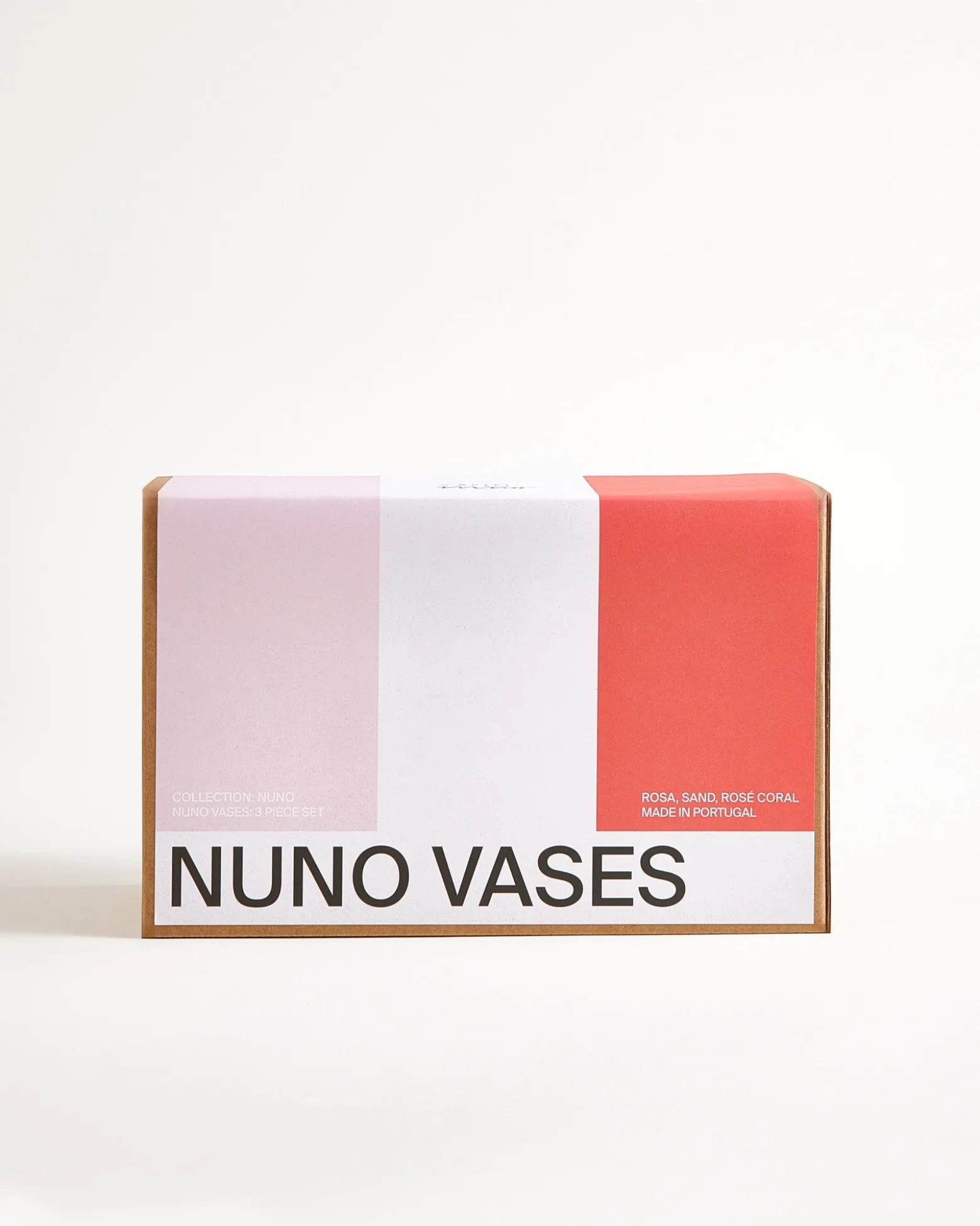 Nuno - Vase Set of 3 pink sand coral