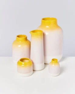 Nuno - Vase S speckled yellow pink