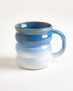 Ombra - Large mug Bubble dark blue light blue